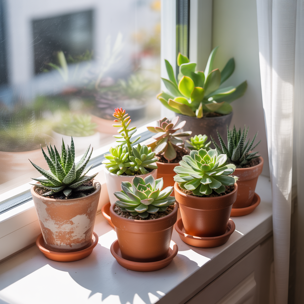 Make a mini succulent garden