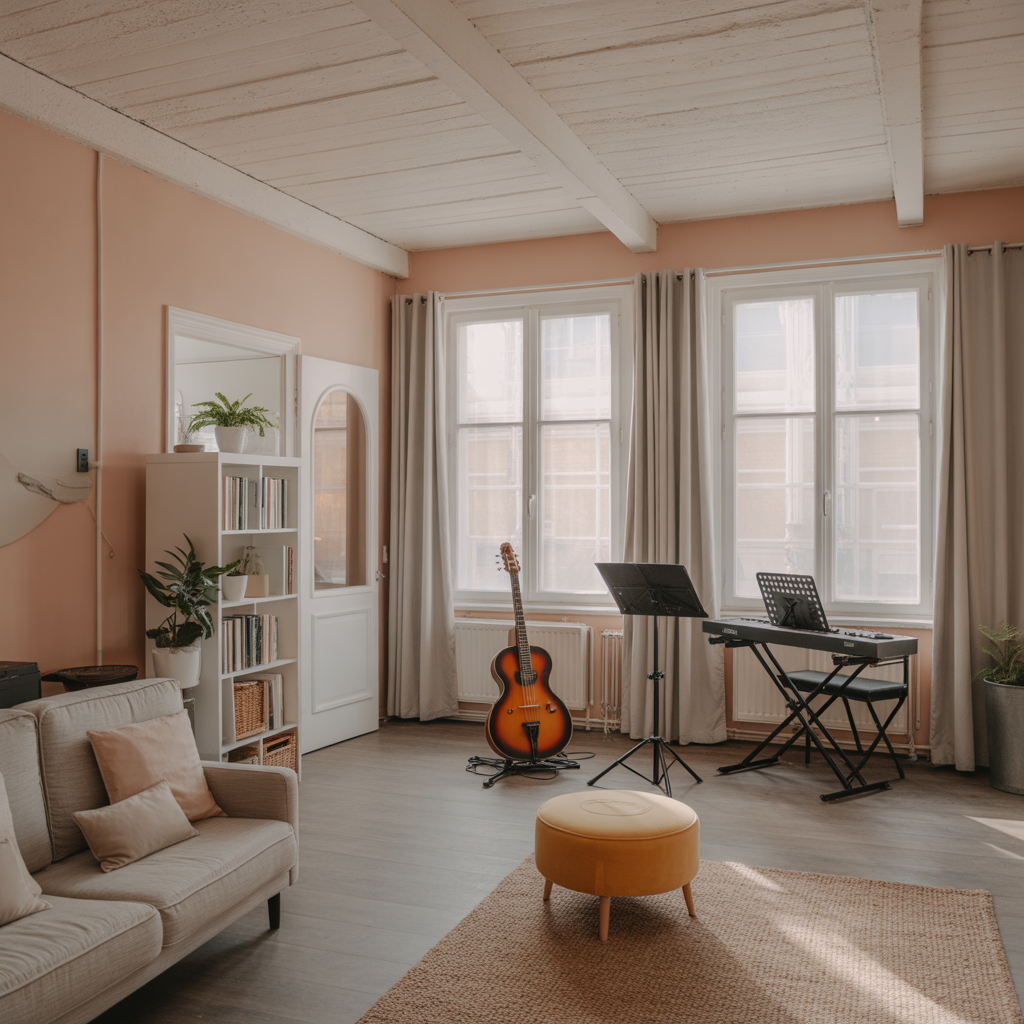 21 Outstanding Cozy Music Room Ideas for Comfort and Creativity 10 Rustic Design