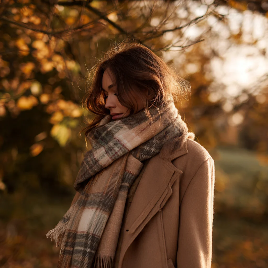 Blanket Scarf and Long Coat