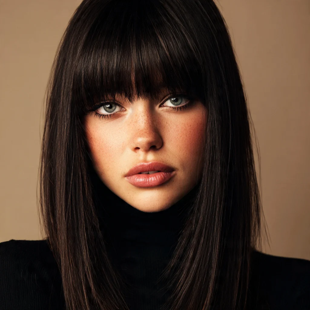 25 Gorgeous Types of Bangs to Try in 2025 1 Blunt Bangs