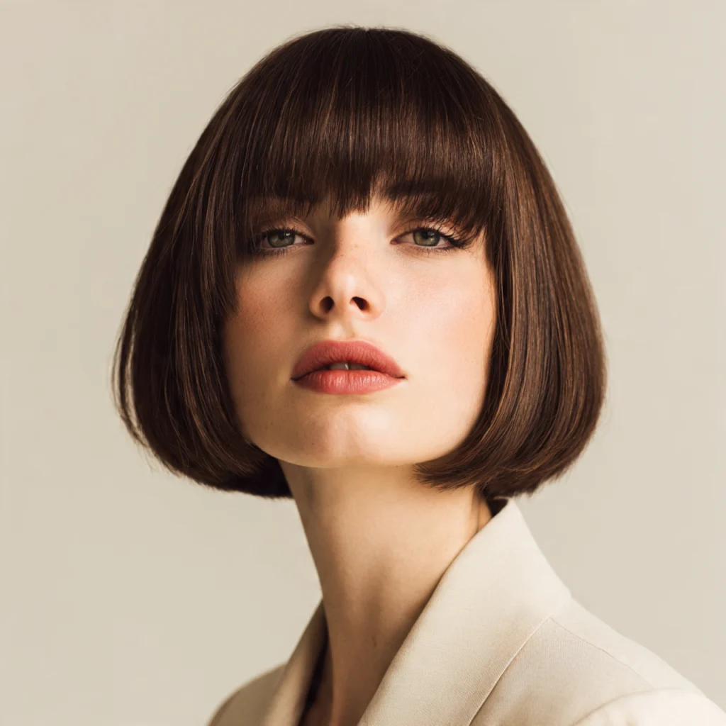 22 Best Hairstyles for Oval Shaped Face to Try in 2025 7 Blunt Bob