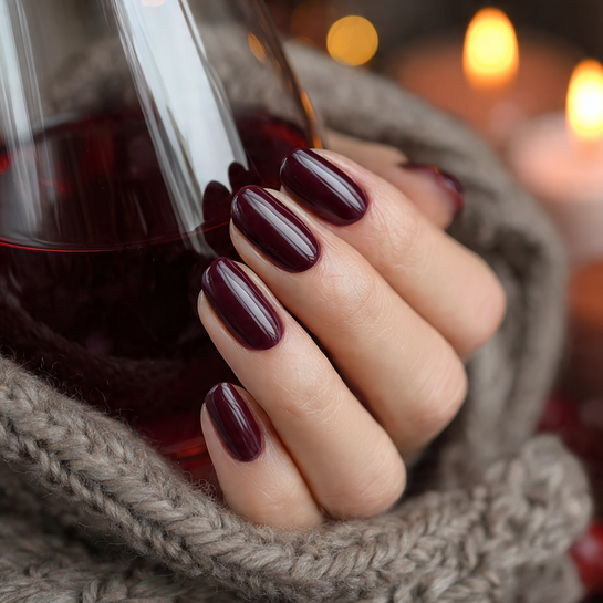 22 Gorgeous Fall October Nails Ideas You’ll Want to Try This Season 2 Burgundy Wine Nails