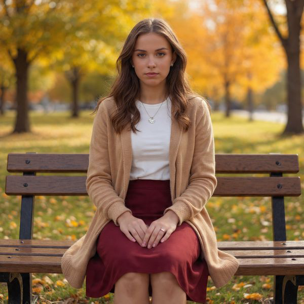 Cardigan and Midi Skirt