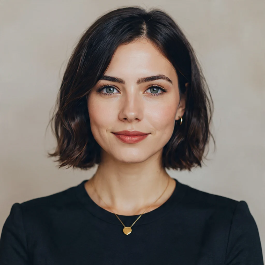 22 Best Hairstyles for Oval Shaped Face to Try in 2025 9 Center-Parted Straight Hair