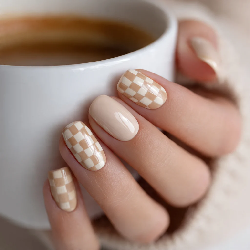 Checkerboard Nails