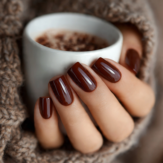 22 Gorgeous Fall October Nails Ideas You’ll Want to Try This Season 12 Chocolate Glazed Nails