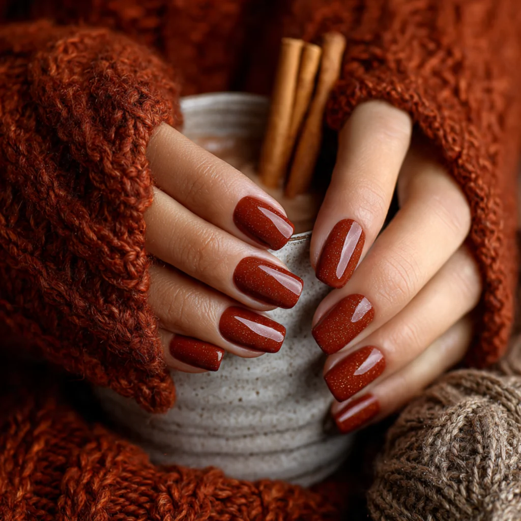 Cinnamon Spice Nails