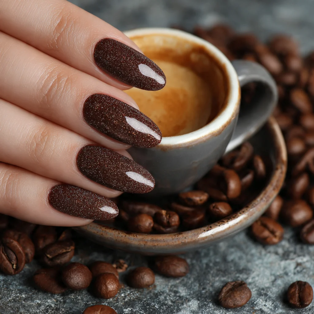 Coffee Bean Nails