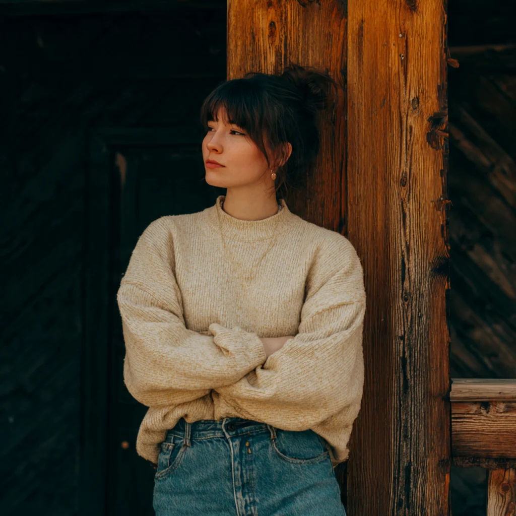 Cozy Oversized Sweater and Mom Jeans