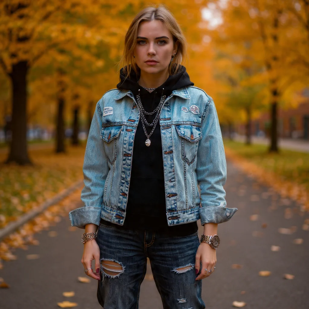 18 Best Grunge Fall Outfits to Rock This Season 8 Denim on Denim Revival