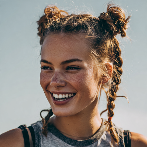 22 Gorgeous Dutch Braid Hairstyles to Try This Year 9 Double Dutch Braids into a Bun