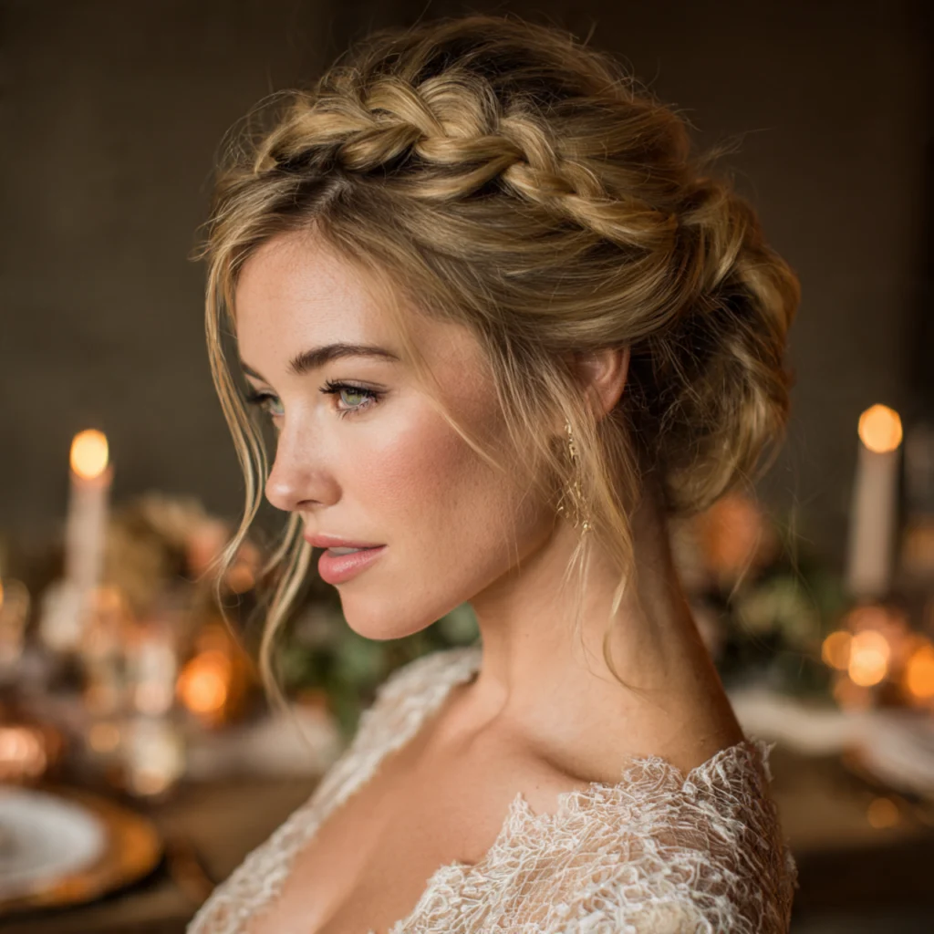 22 Gorgeous Dutch Braid Hairstyles to Try This Year 18 Dutch Braid Updo with Twists