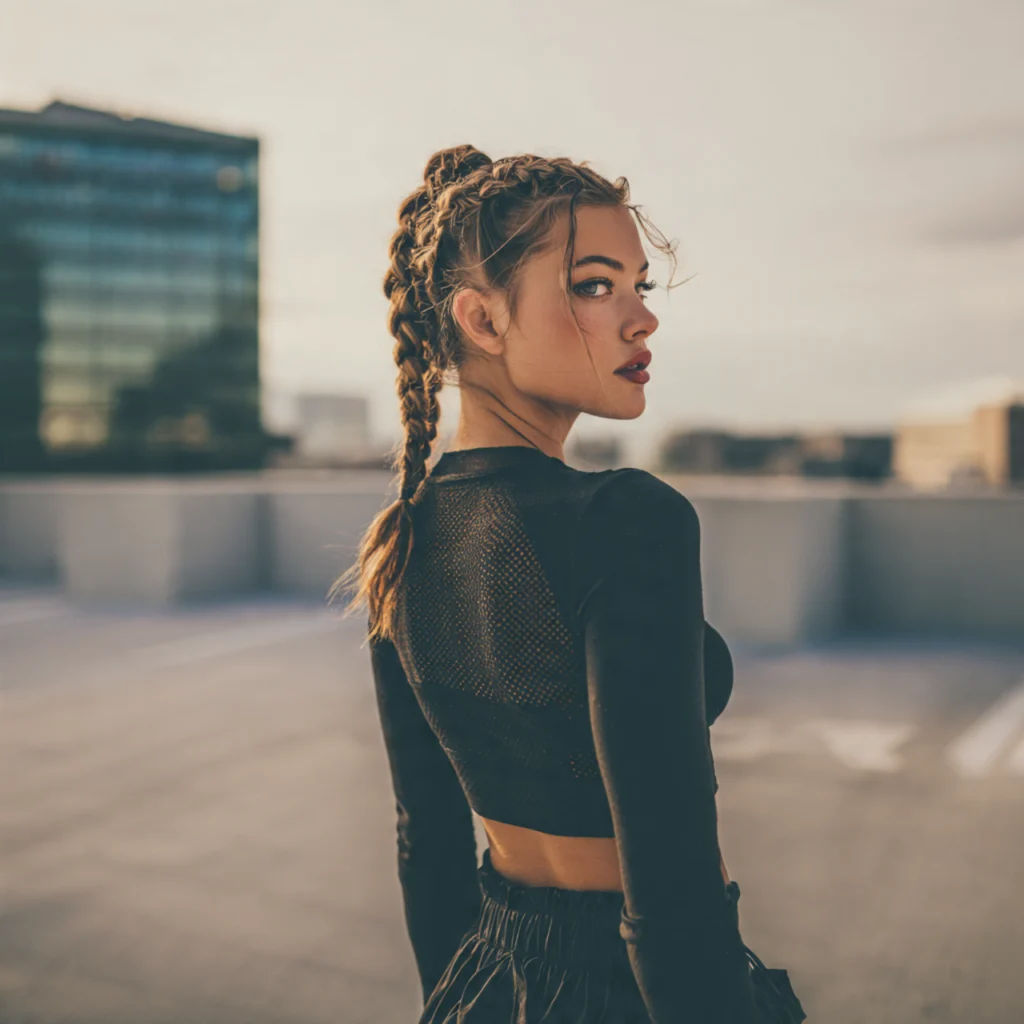 22 Gorgeous Dutch Braid Hairstyles to Try This Year 16 Dutch Braid into a Top Knot