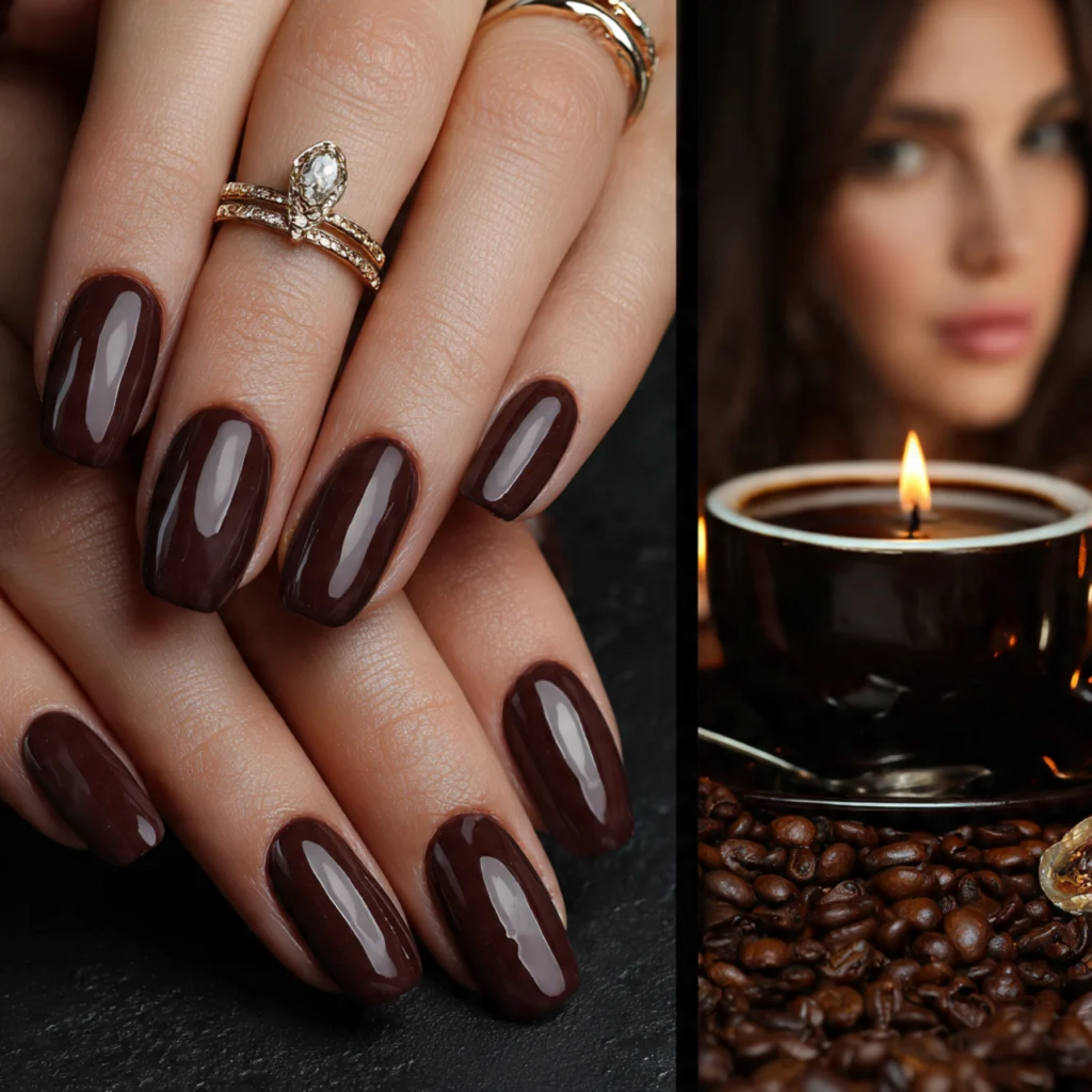Espresso Brown Nails