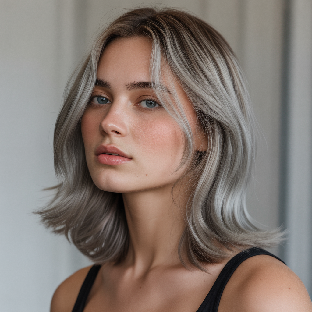 17 Best Silver Highlights Ideas That Instantly Transform Your Hair Look 10 Face-framing silver highlights
