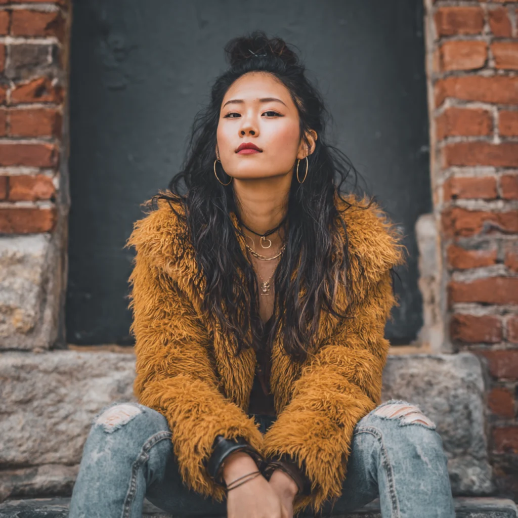 18 Trendy Fall Outfits for Effortless Autumn Style 18 Faux Fur Jacket with Jeans