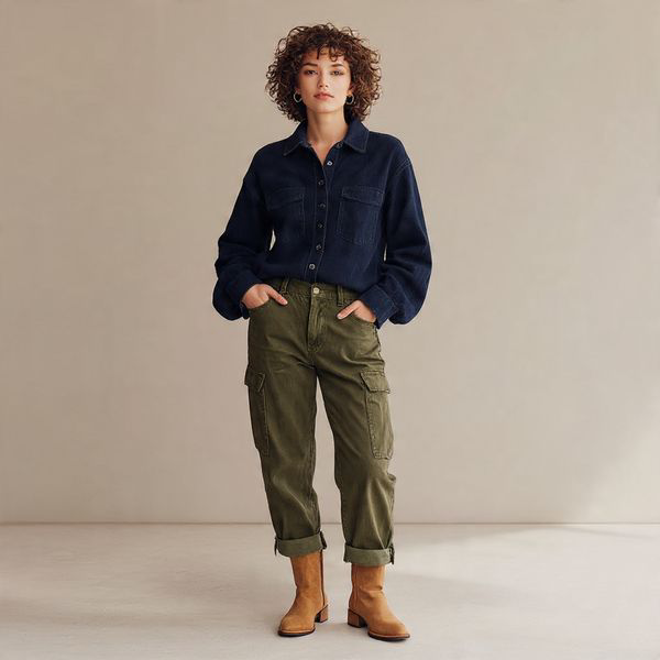 18 Trendy Fall Outfits for Effortless Autumn Style 3 Flannel Shirt and Cargo Pants