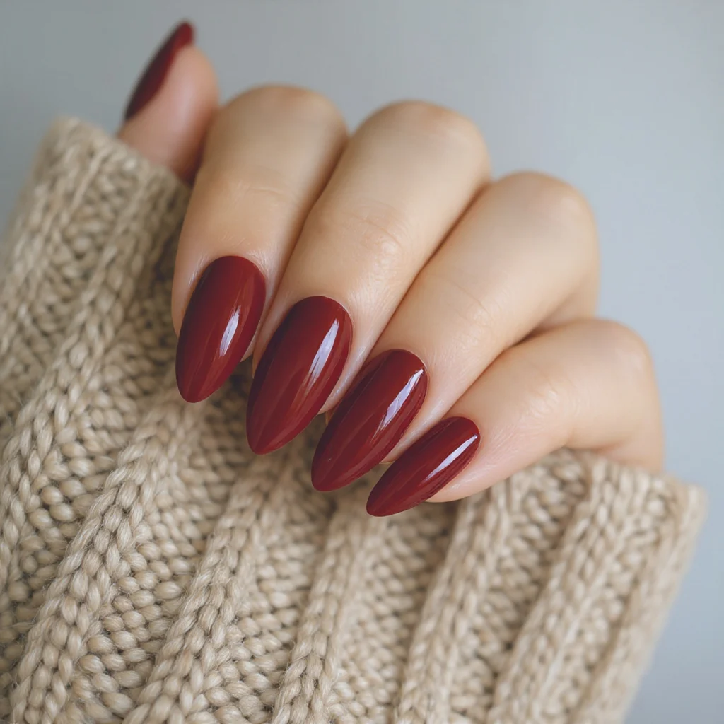 25 Stunning Fall Almond Nails You’ll Want This Autumn 20 French Tip Almond Nails with a Fall Twist
