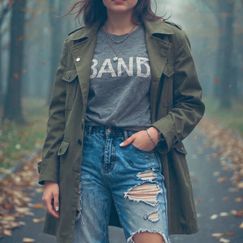 18 Best Grunge Fall Outfits to Rock This Season 18 Grunge Outerwear Focus