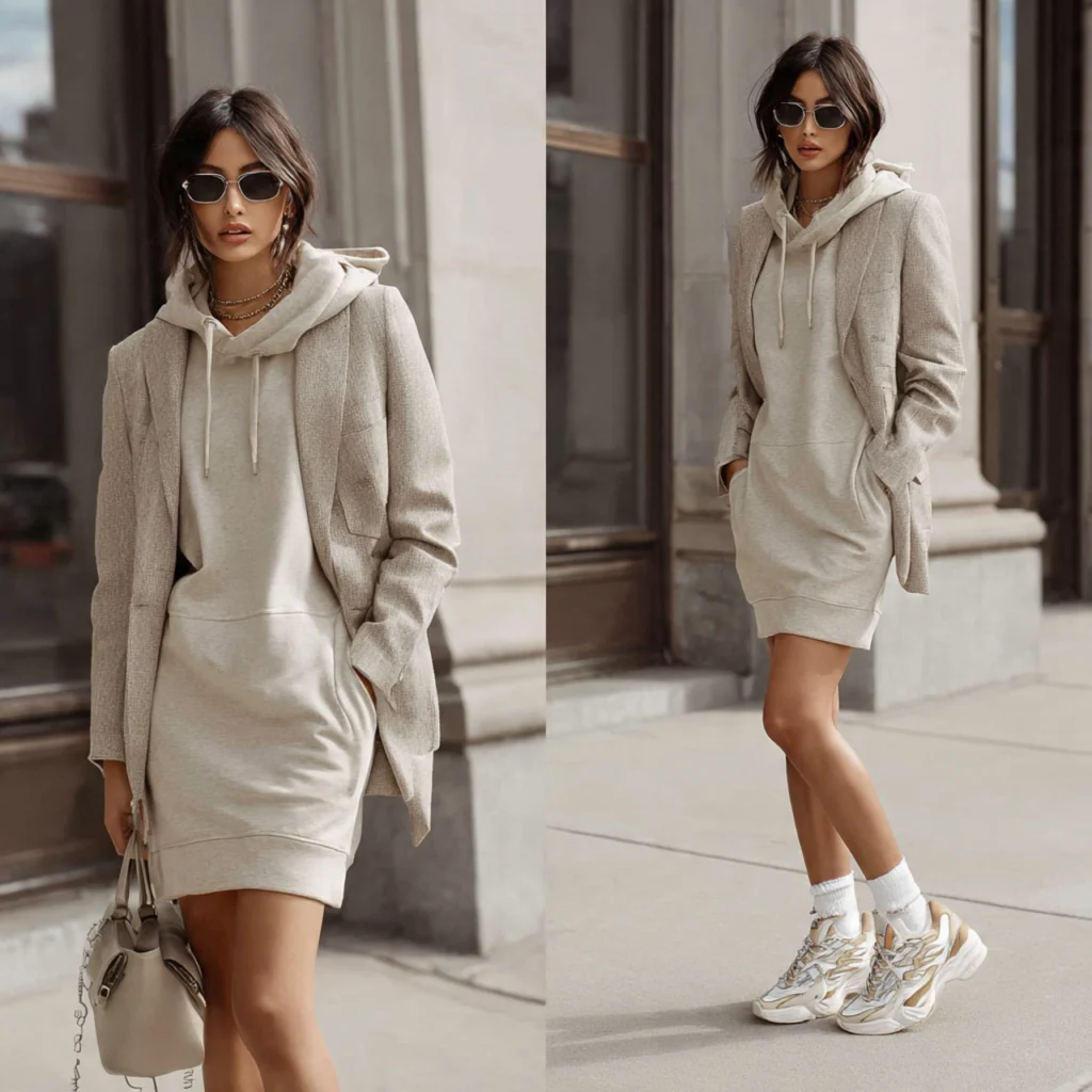17 Simple Fall Outfits for Effortless Style This Season 13 Hoodie Dress with Sneakers