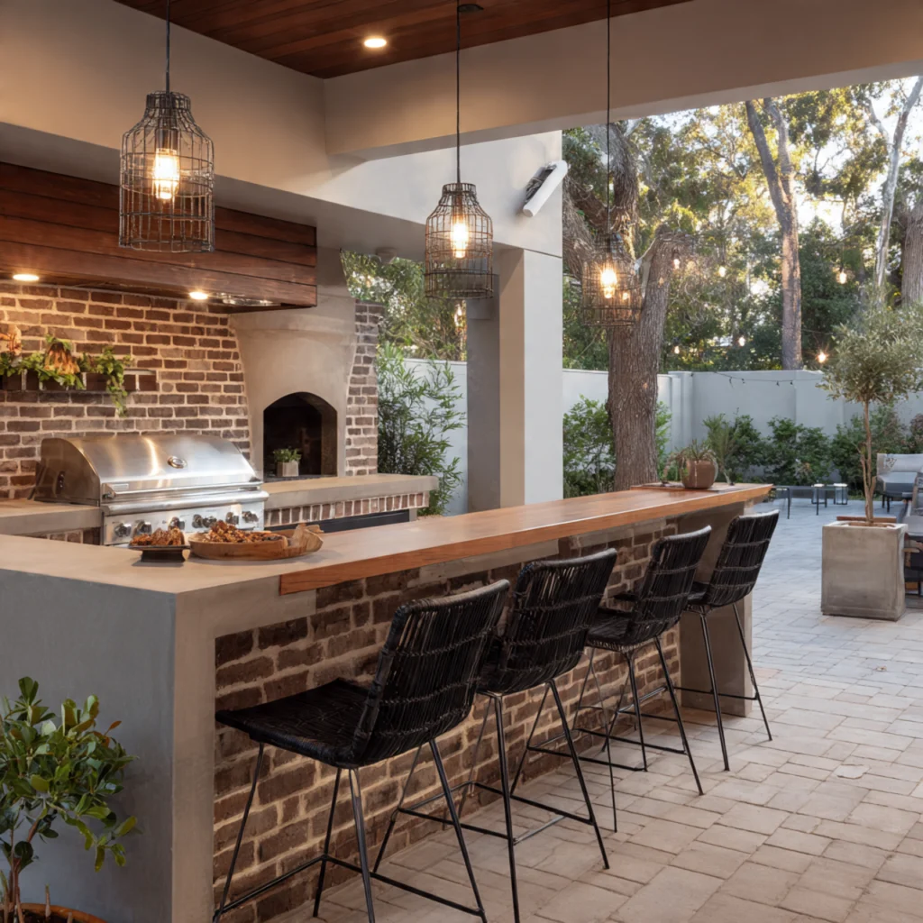 Island-Style Outdoor Kitchen
