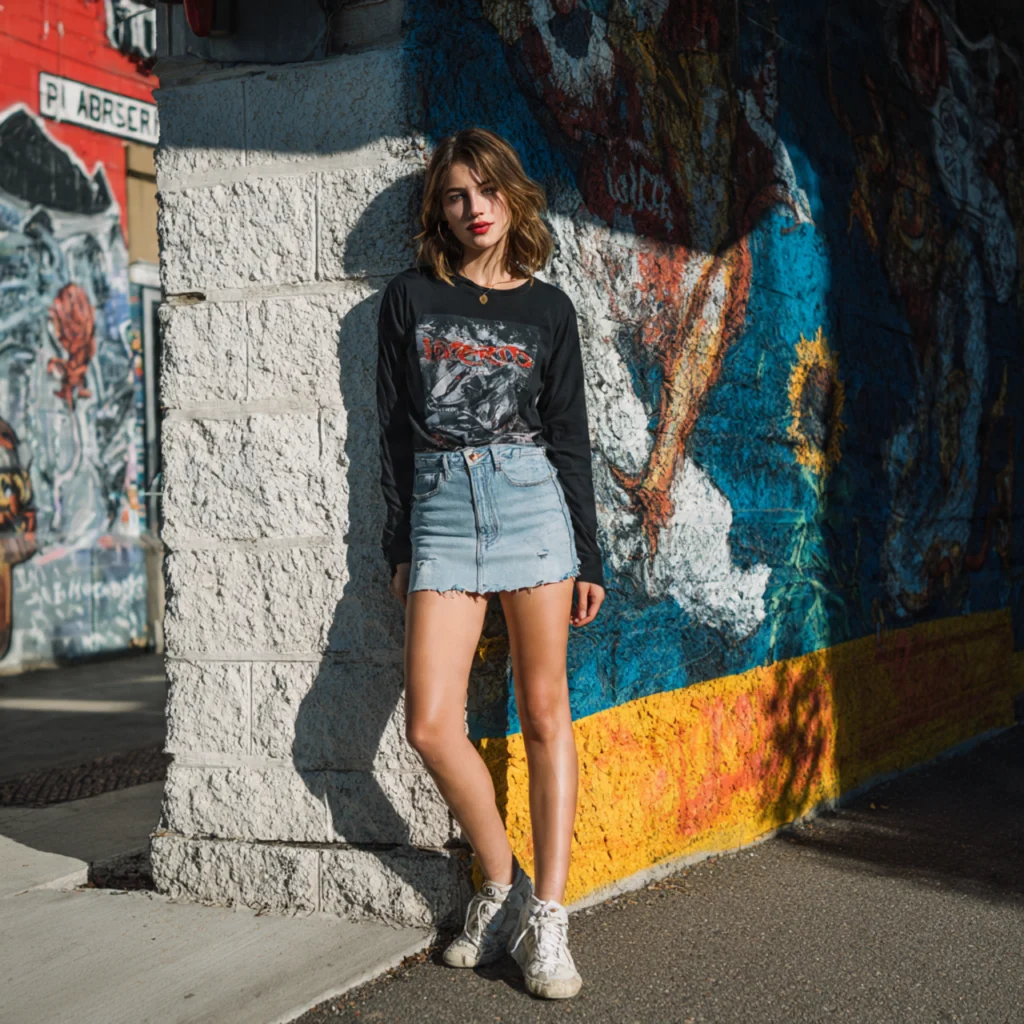 Layered Long Sleeve and Short Sleeve Combo