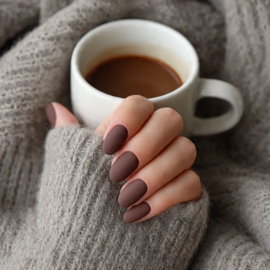Matte Cocoa Nails