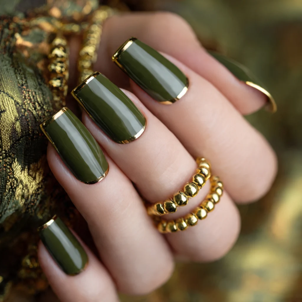 Olive and Gold Chrome