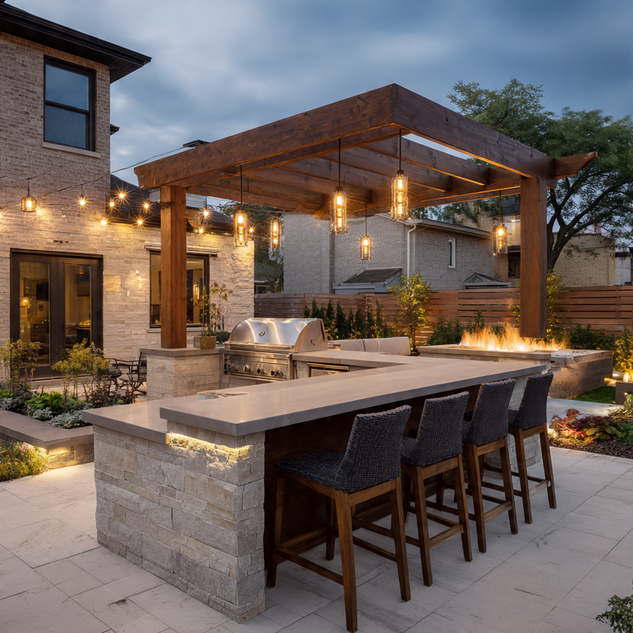 20 Amazing Outdoor Kitchen Ideas to Elevate Your Backyard Living 26 Outdoor Kitchen