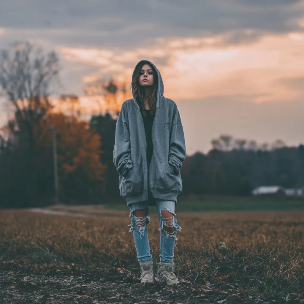 18 Best Grunge Fall Outfits to Rock This Season 4 Oversized Hoodies with Ripped Jeans