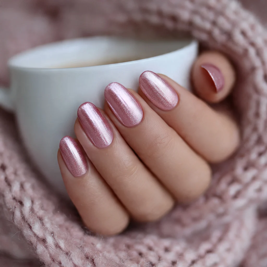 Pink Velvet Nails
