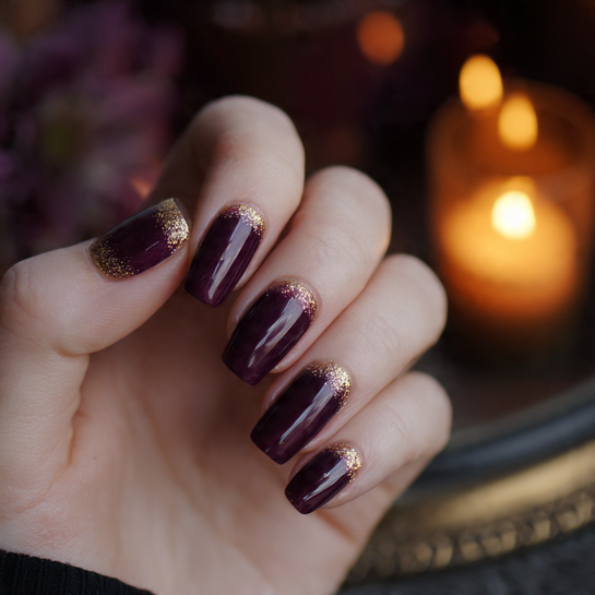 22 Gorgeous Fall October Nails Ideas You’ll Want to Try This Season 9 Plum Perfection