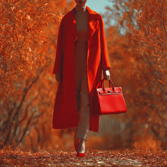 Pops of Red and Bold Color Accents