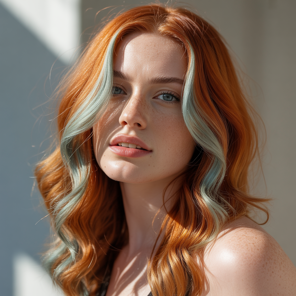 17 Best Silver Highlights Ideas That Instantly Transform Your Hair Look 5 Silver highlights on red hair