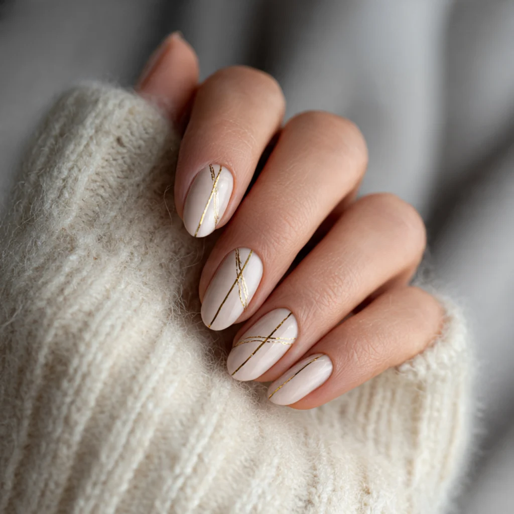 19 Simple Fall Nails Autumn Ideas for Cozy, Effortless Style 7 Soft Nude Harmony