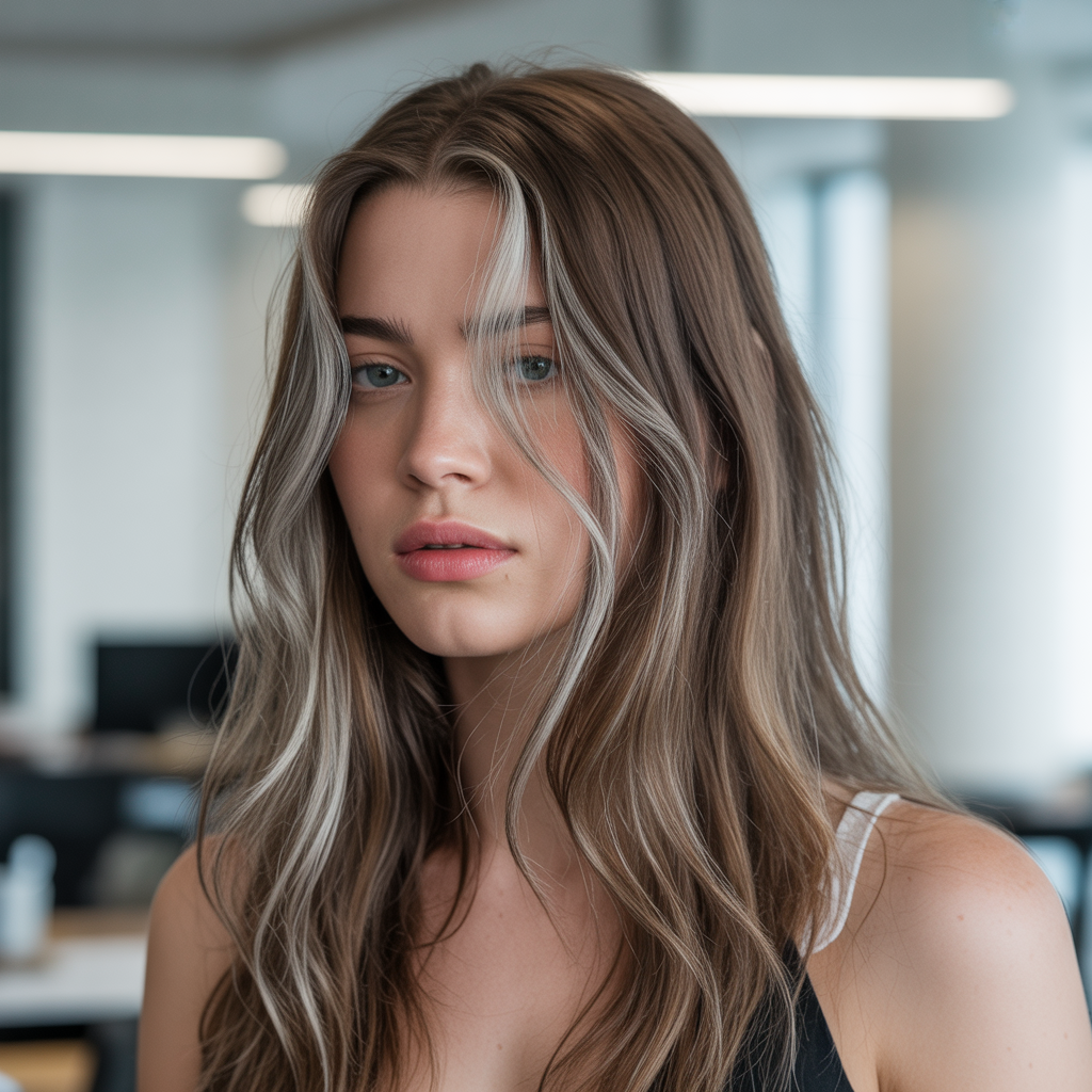 17 Best Silver Highlights Ideas That Instantly Transform Your Hair Look 8 Subtle silver streaks