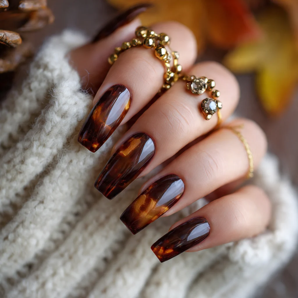 Tortoiseshell Nails