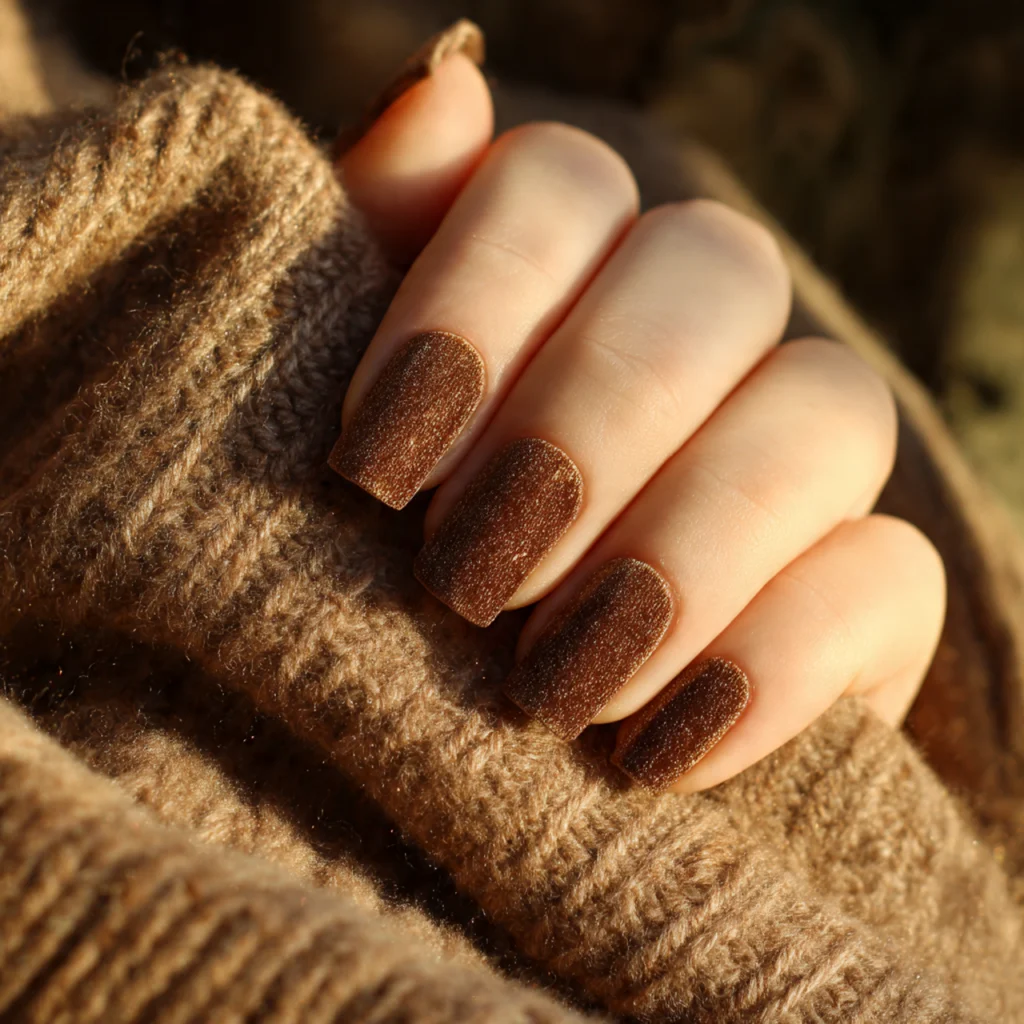 Velvet Brown Nails