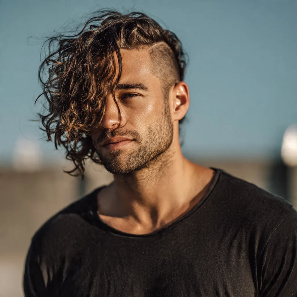 20 Stunning Side Shaved Hairstyles to Inspire Your Next Look 12 Wavy Hair Side Shave