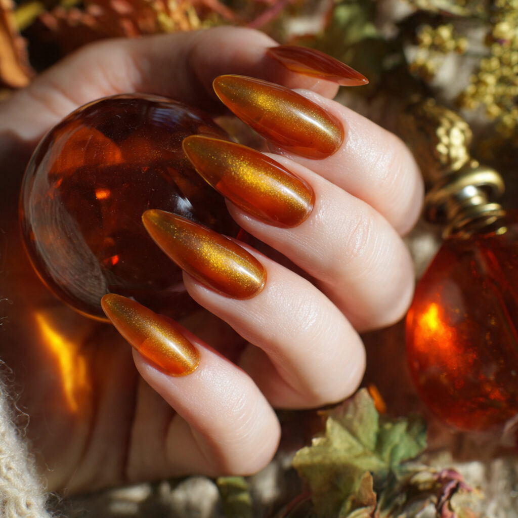 Amber Glass French Tips