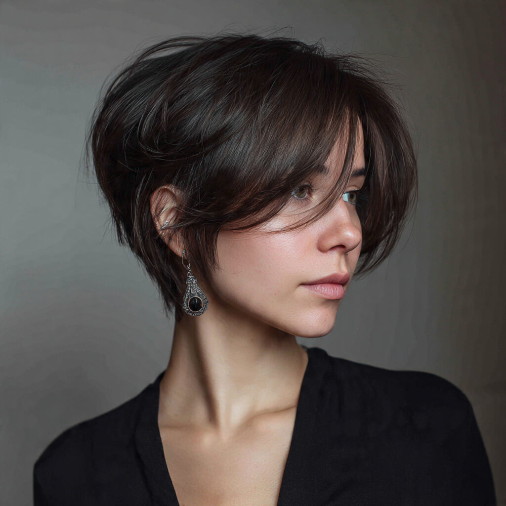 Asymmetrical Long Pixie Bob
