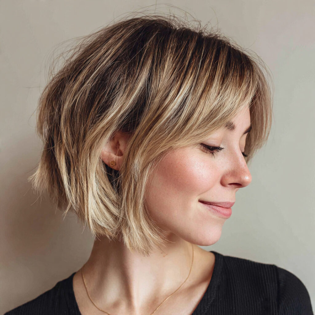 Balayage Long Pixie Bob