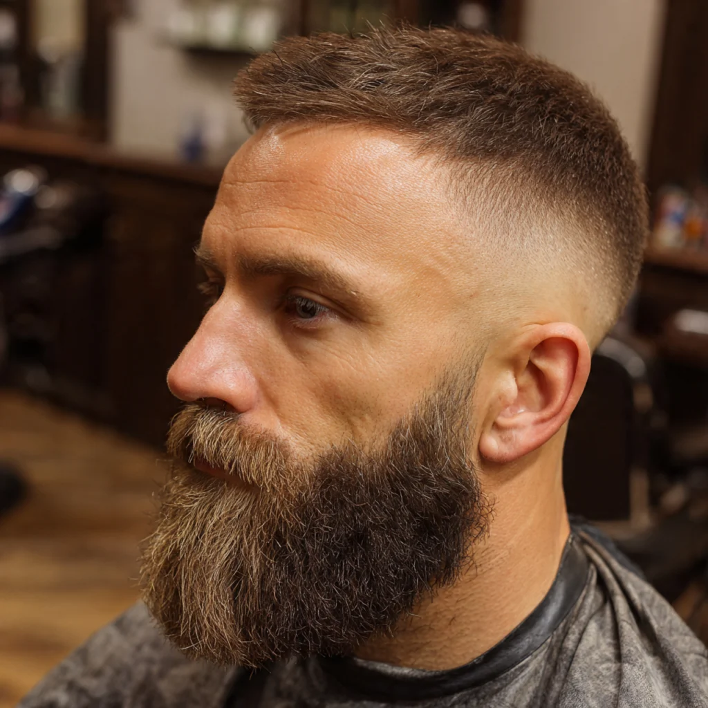 22 Best Faded Undercut for Men – Top Fade Styles & Barber Tips 19 Bearded Faded Undercut