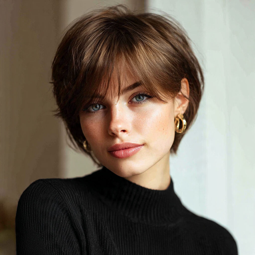 Blunt-Edged Long Pixie Bob