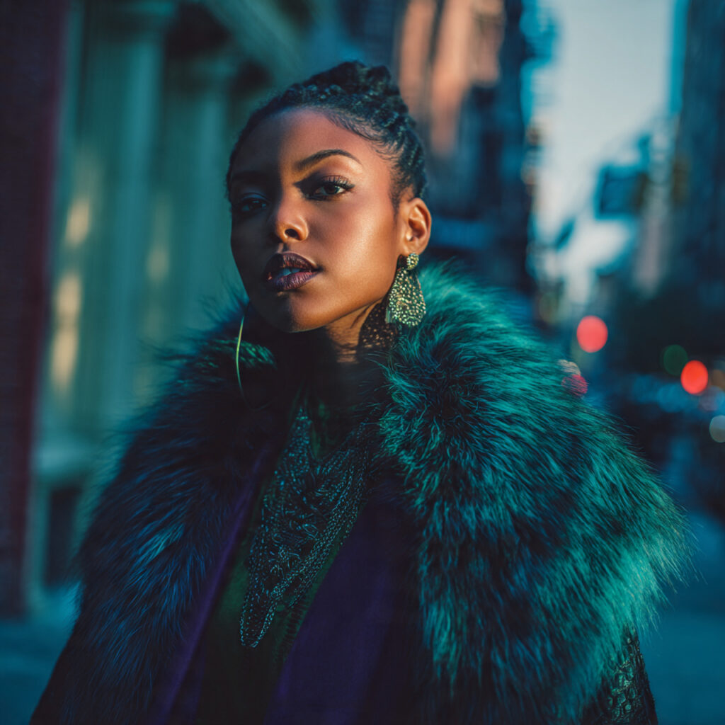 Bold Jewel-Tone Outfit