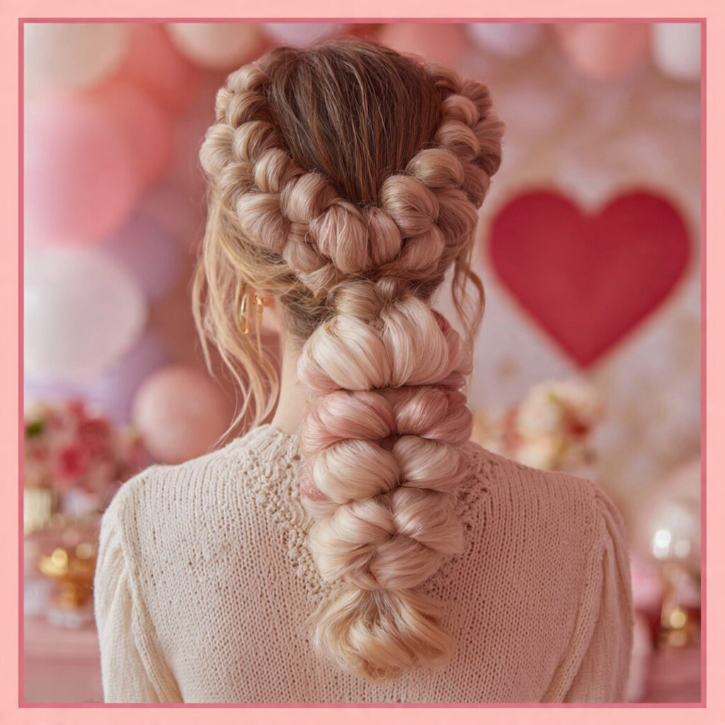 Bubble Braid Ponytail