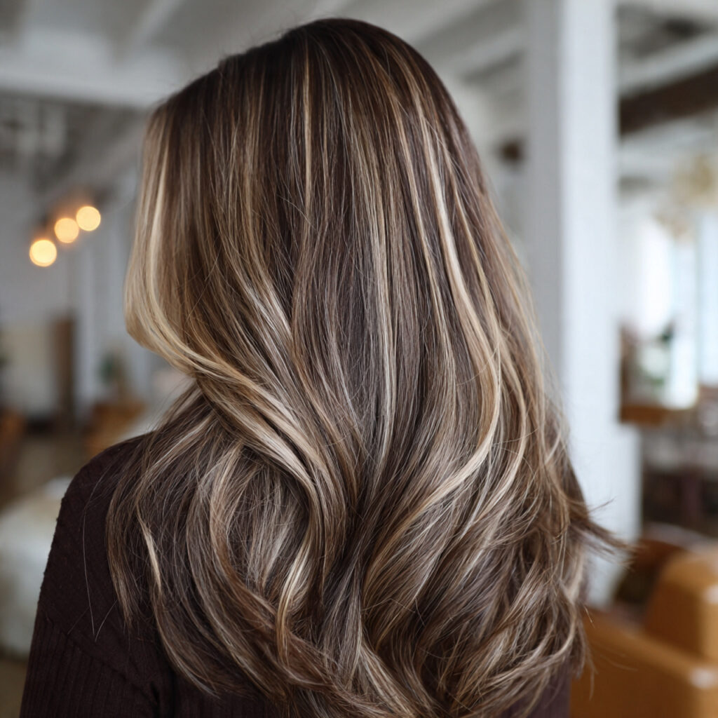 Chocolate Brown and Cream Skunk Highlights