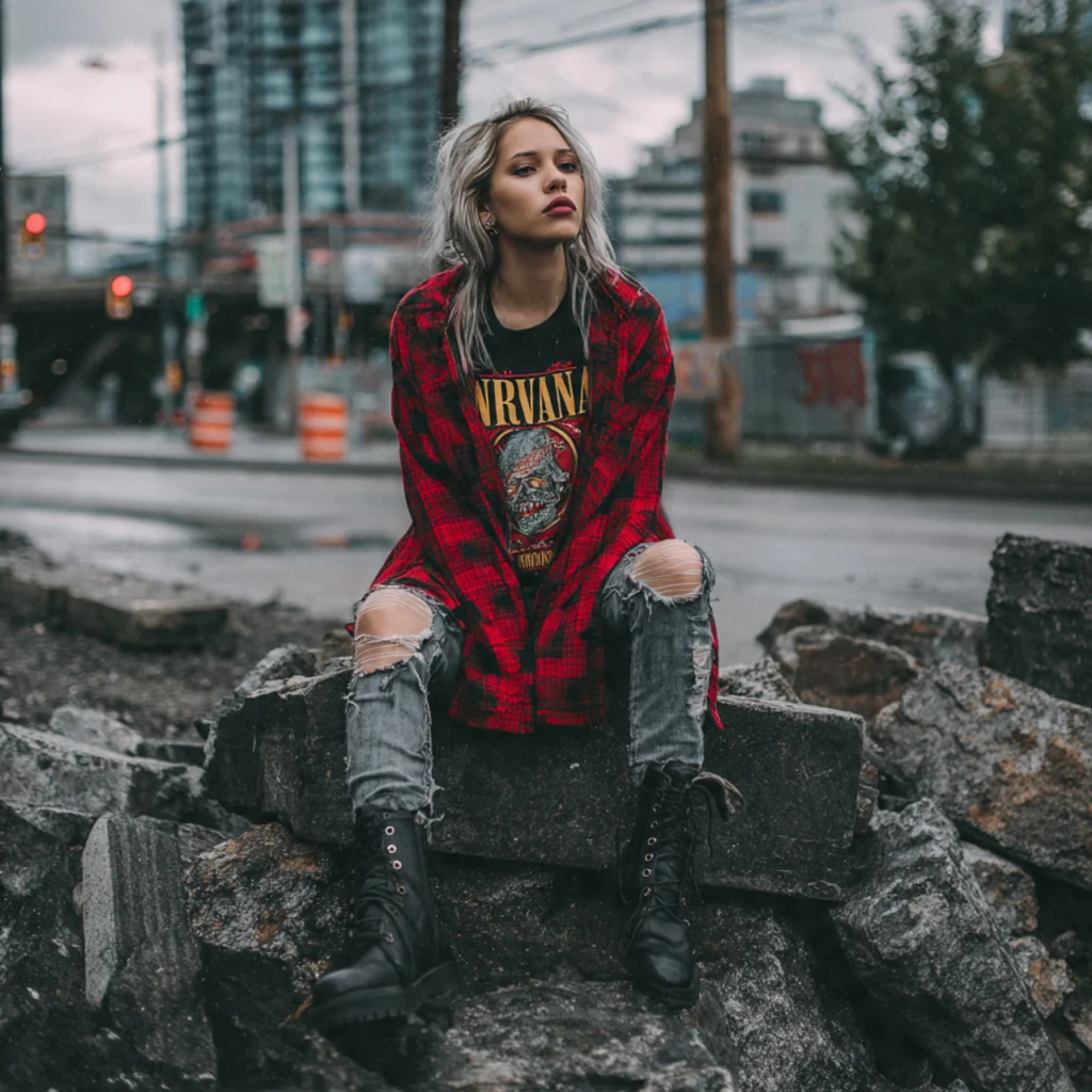 Classic 90s Grunge Look