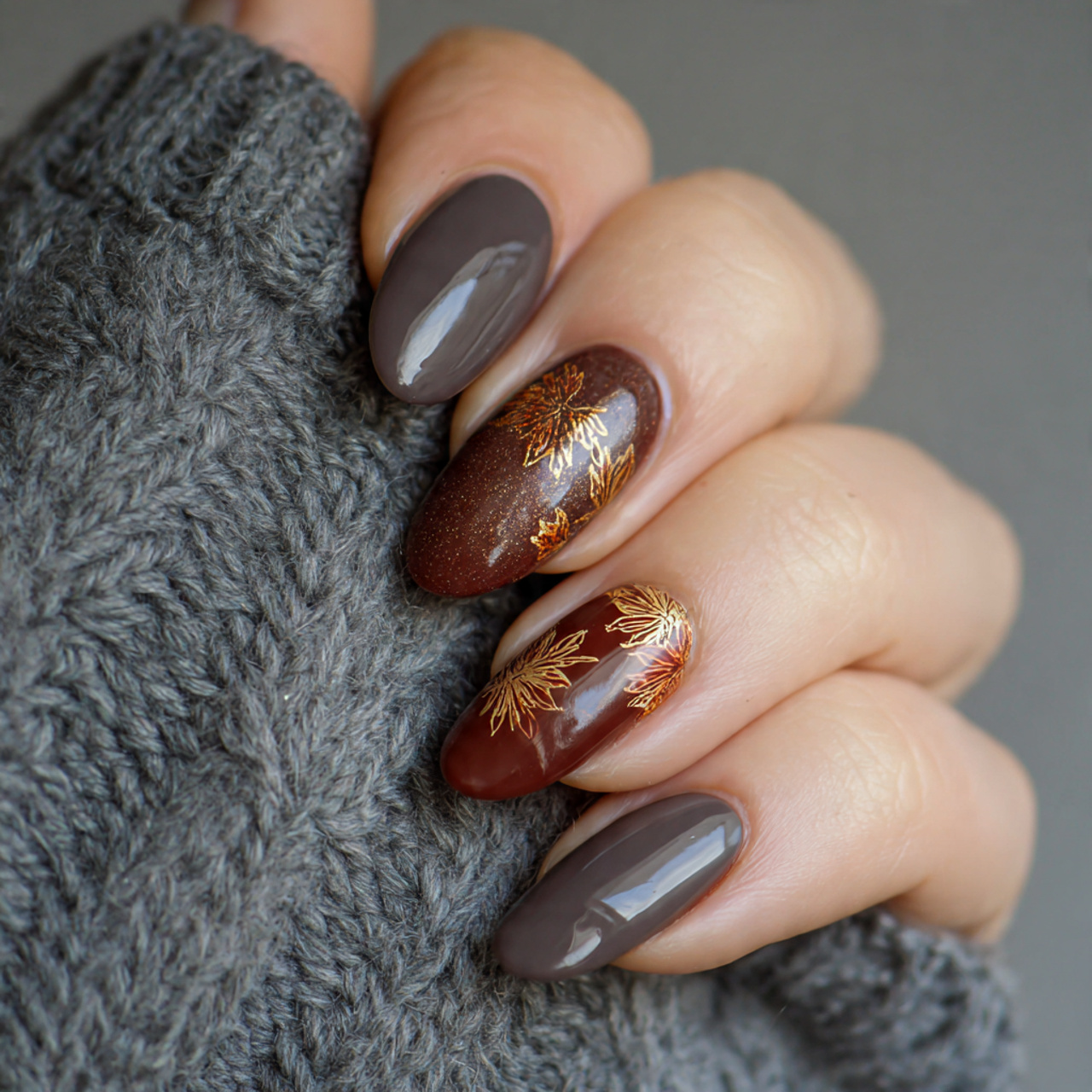 Classy Fall Nails