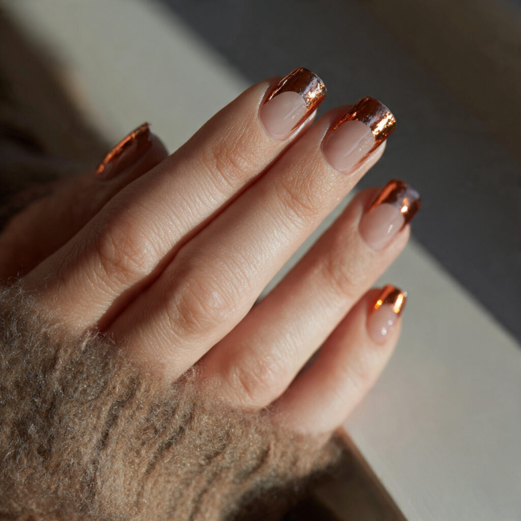 Copper Foil French Tips